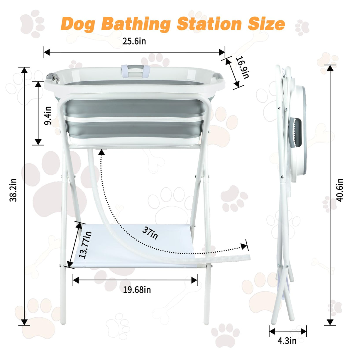 Portable Collapsible Dog Bathtub A5417
