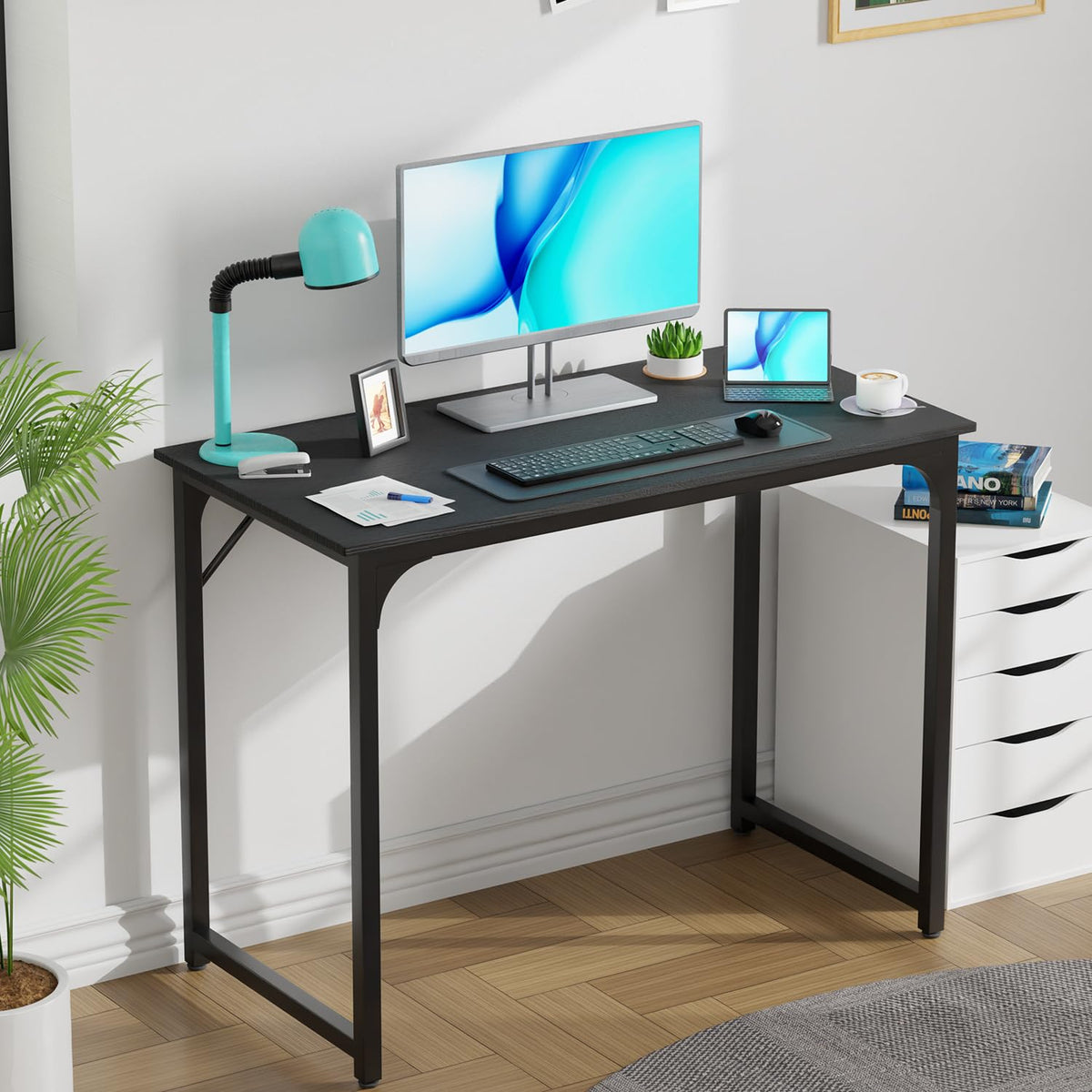 39 Inch Black Computer Desk C4552