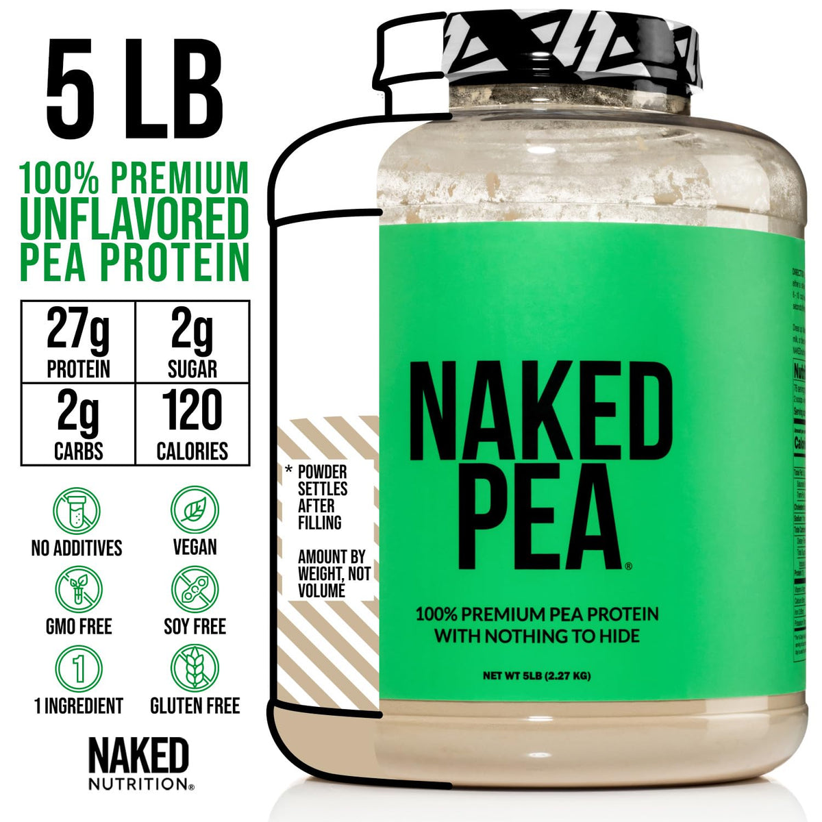 Pea Protein Powder 5LB and Powdered Peanut Butter 1.5LB A830