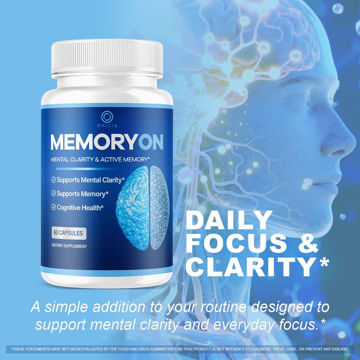 60 Capsules Brain Support Pills N6010