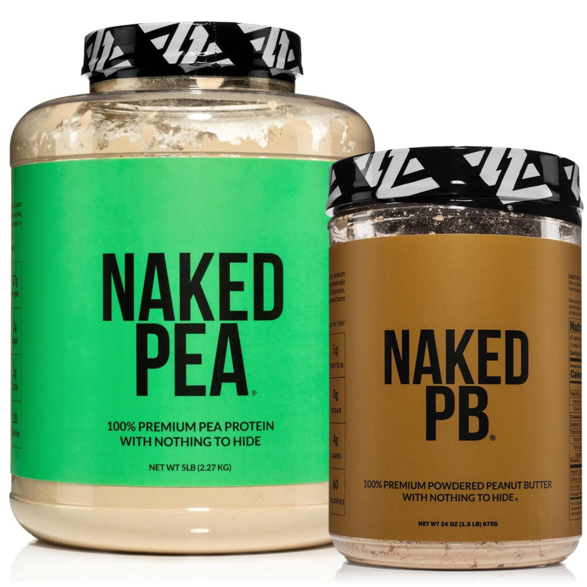 Pea Protein Powder 5LB and Powdered Peanut Butter 1.5LB A830