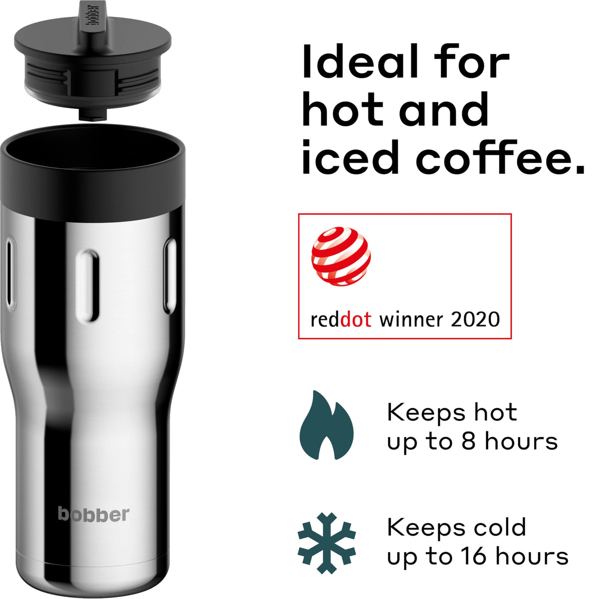 16 oz Stainless Steel Insulated Tumbler with Lid T6003