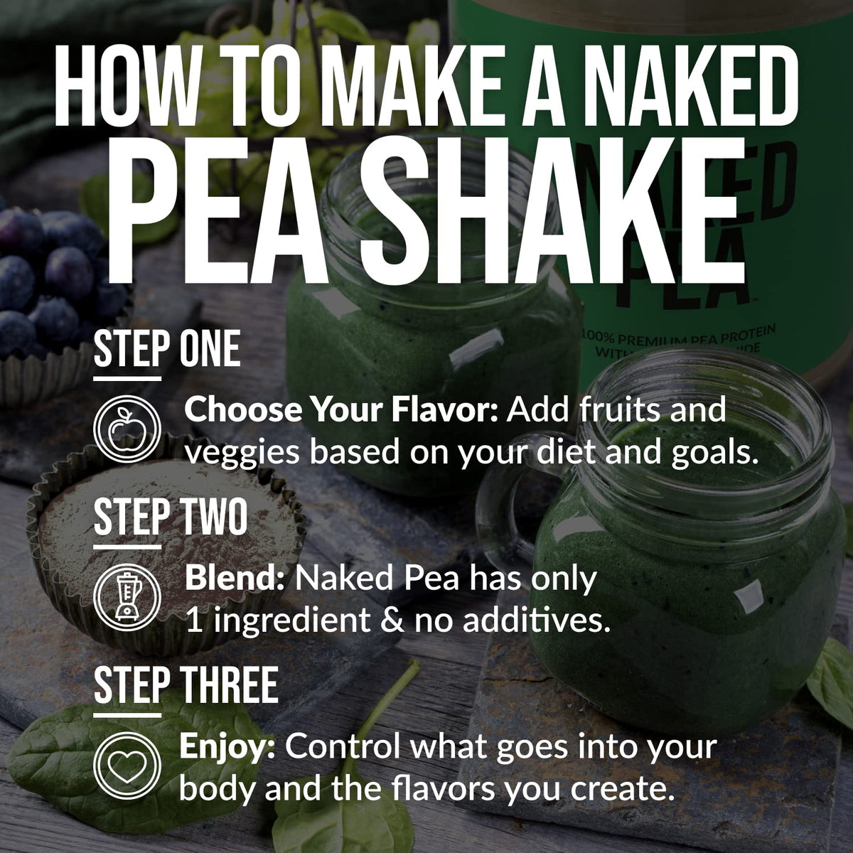 Pea Protein Powder 5LB and Powdered Peanut Butter 1.5LB A830