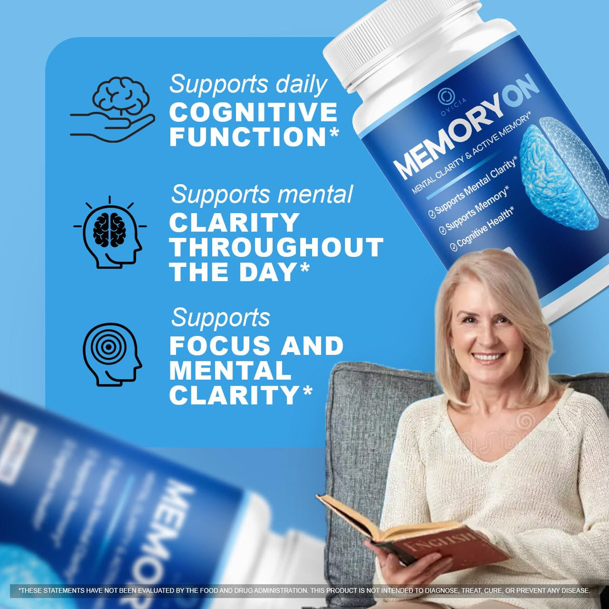 60 Capsules Brain Support Pills N6010
