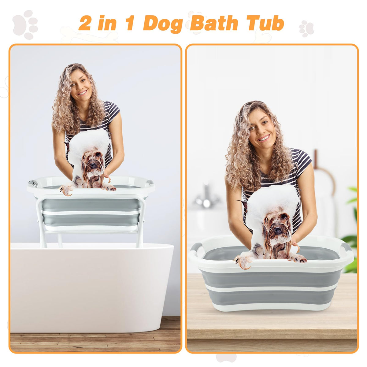 Portable Collapsible Dog Bathtub A5417