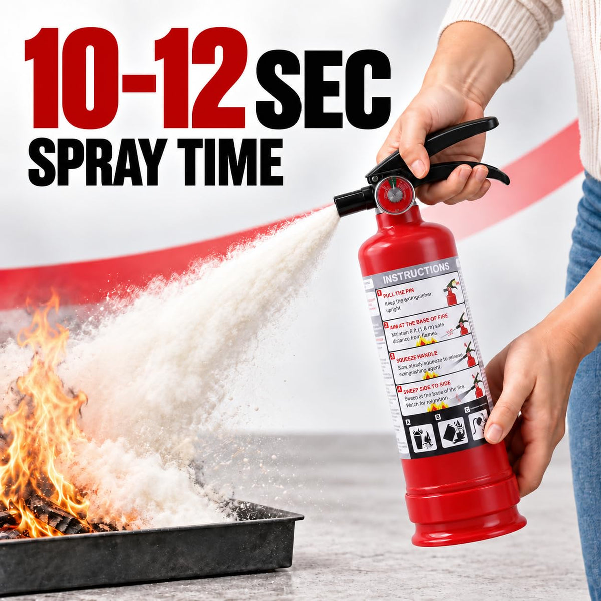2.5 lb ABC Dry Chemical Fire Extinguishers 2-Pack H250