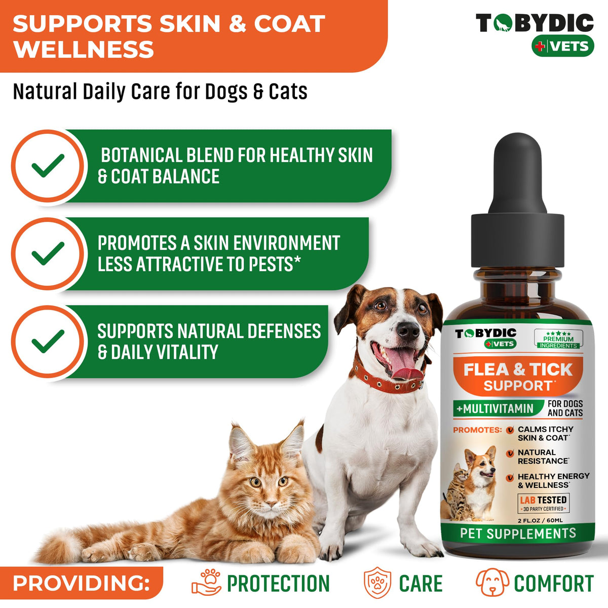 Oral Flea and Tick Prevention Supplement for Dogs and Cats M698