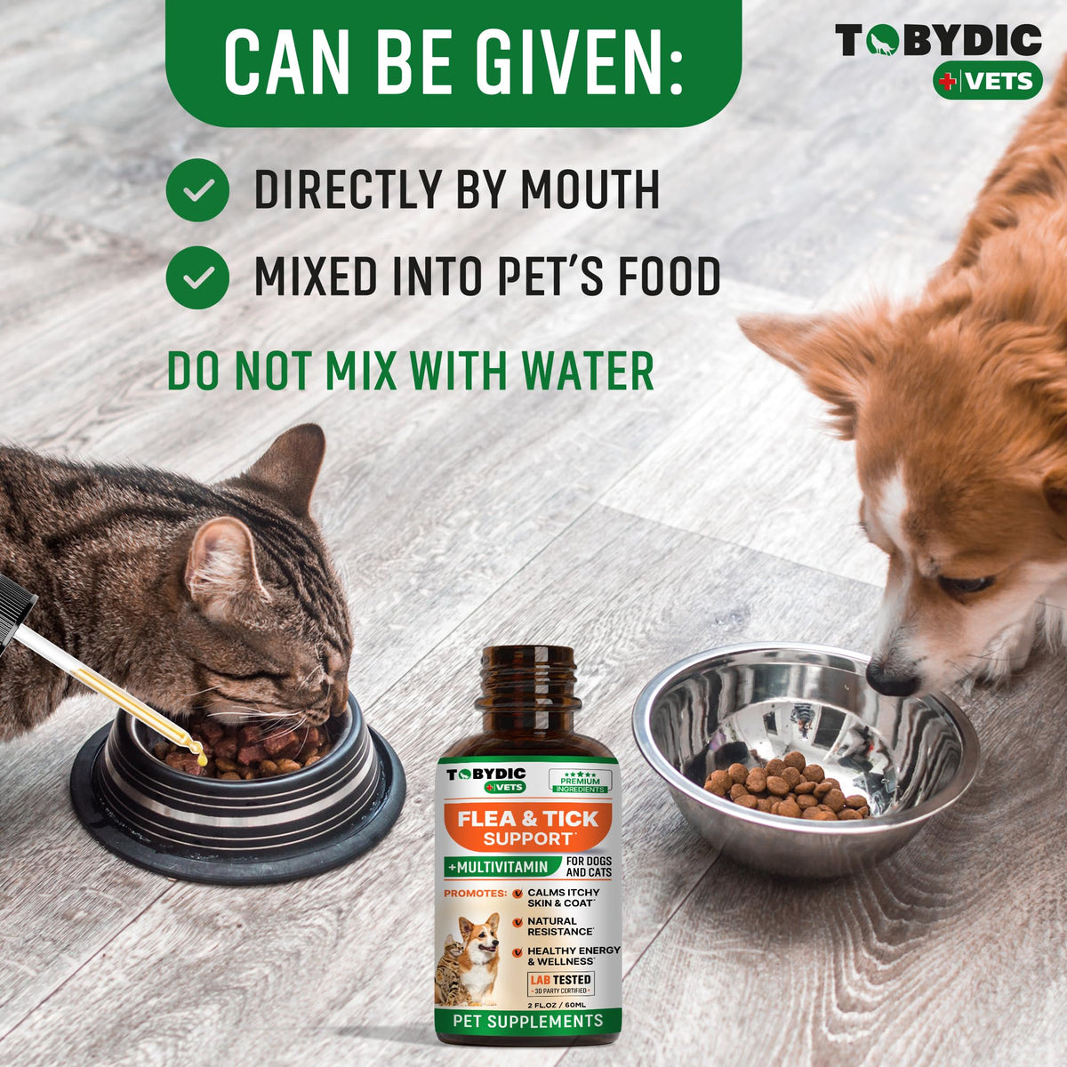 Oral Flea and Tick Prevention Supplement for Dogs and Cats M698
